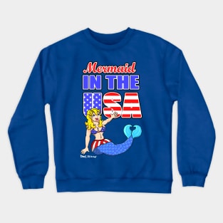 Mermaid in America Crewneck Sweatshirt